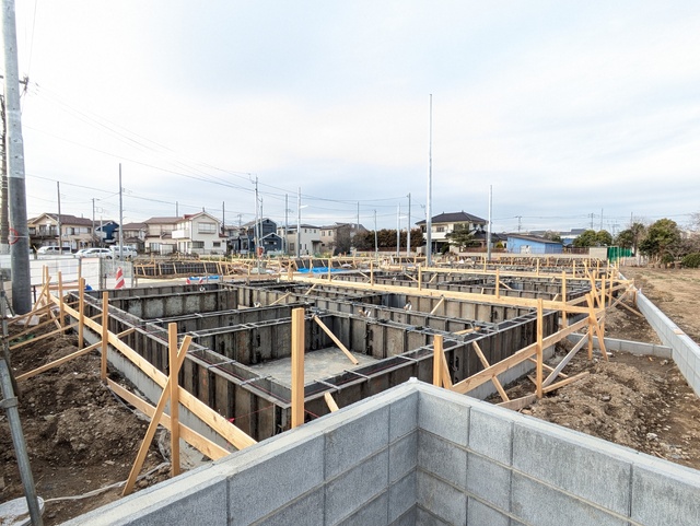 建物外観　※建築中写真です。