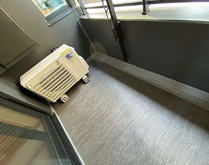 バルコニー　お洗濯にも便利なバルコニー付き