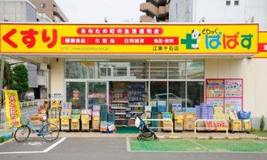 ドラックストア　どらっぐぱぱす江東千石店（ドラッグストア）まで593m