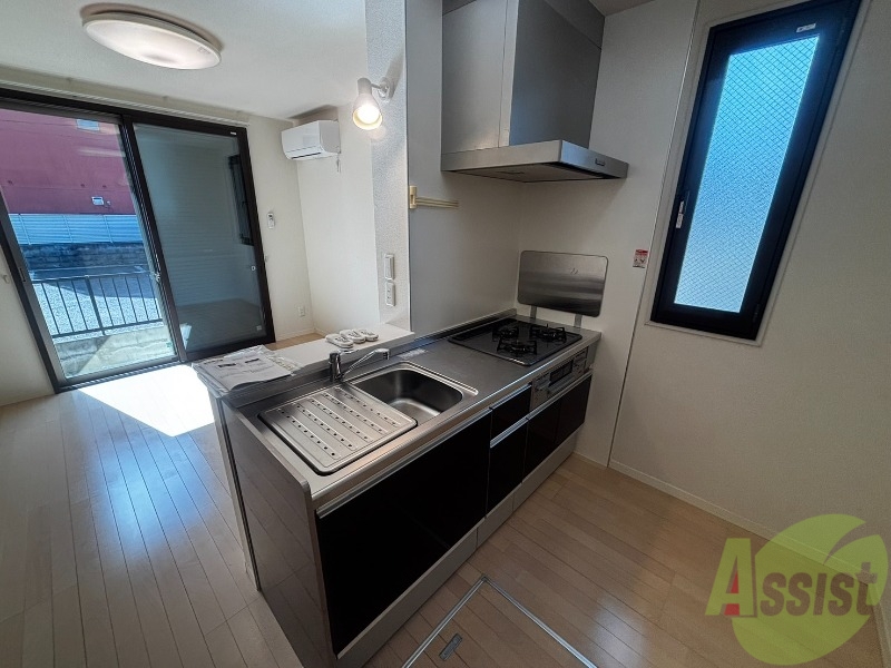 キッチン　キッチンはガスなので火加減の調整がしやすそうです。