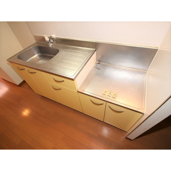 キッチン　２口ガスコンロ設置可