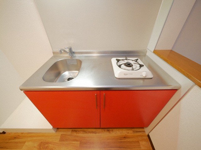 キッチン　オシャレなカラーキッチン♪