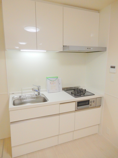 キッチン　ガス2口グリル付きシステムキッチン