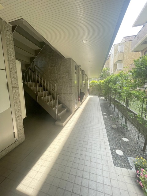 ロビー　手入れの行き届いた共用廊下