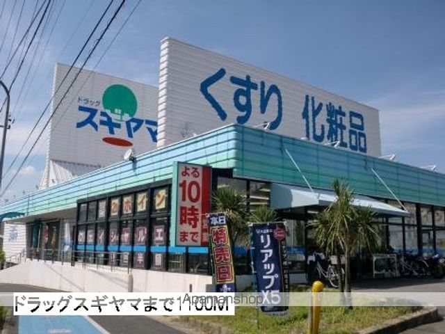 ドラックストア　ドラッグスギヤマ（ドラッグストア）まで1100m