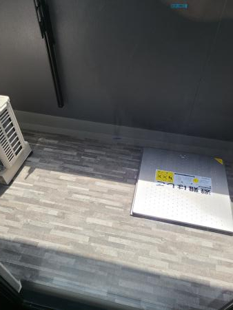 バルコニー　外からの目が気にならないバルコニーで洗濯物が干せます