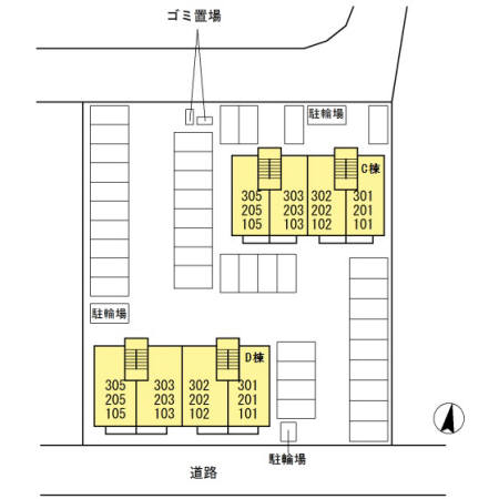 駐車場　区画図