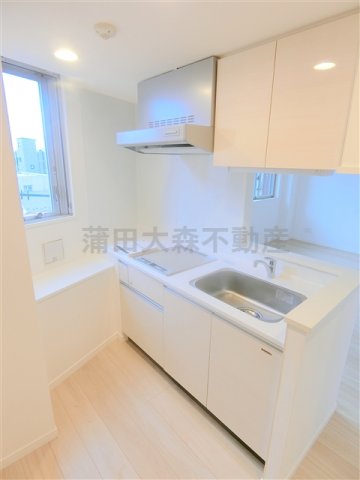 キッチン　2口IHシステムキッチン　カウンターキッチン