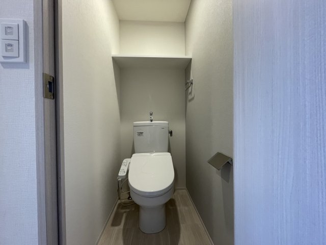 トイレ　同マンション反転タイプの部屋写真