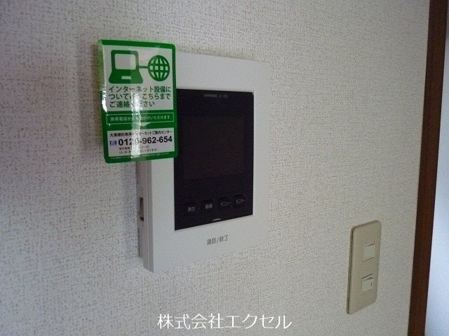 セキュリティ　来訪者の姿が確認できます。