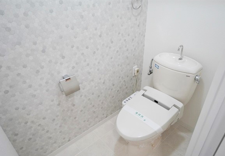 トイレ　ゆったりとした空間のトイレです