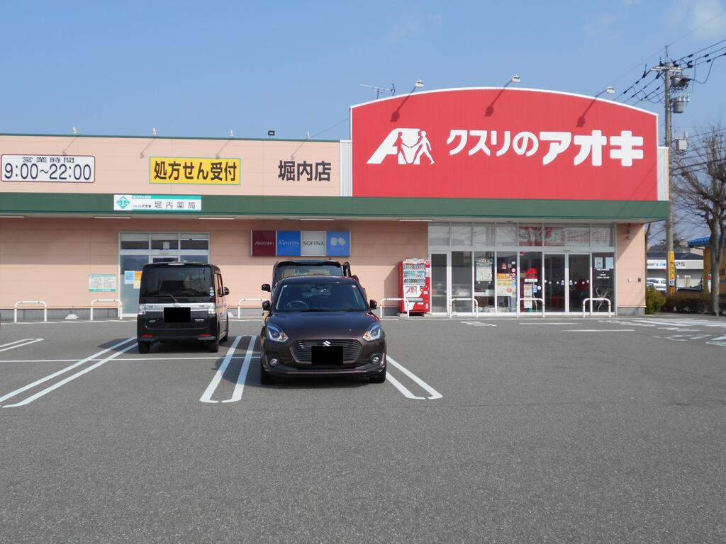 ドラックストア　クスリのアオキ堀内店（ドラッグストア）まで704m