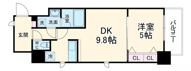 スプランディッド淀屋橋DUEの間取り写真