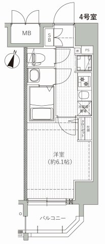 エムブイインプ新大阪の間取り写真