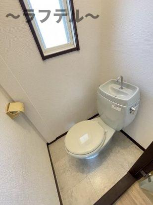 西武池袋線 所沢駅 徒歩5分 2階建 築40年のトイレ写真