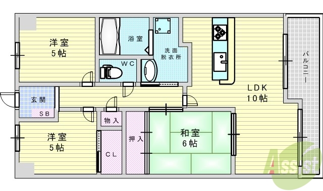 東千里OMパレス1の間取り写真