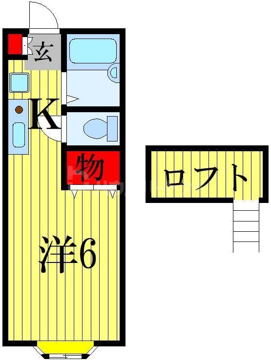 ＪＲ総武線 東船橋駅 徒歩2分 2階建 築26年の間取り写真