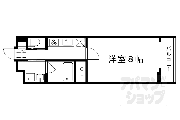 地下鉄烏丸線 北大路駅 徒歩21分 4階建 築8年の間取り写真