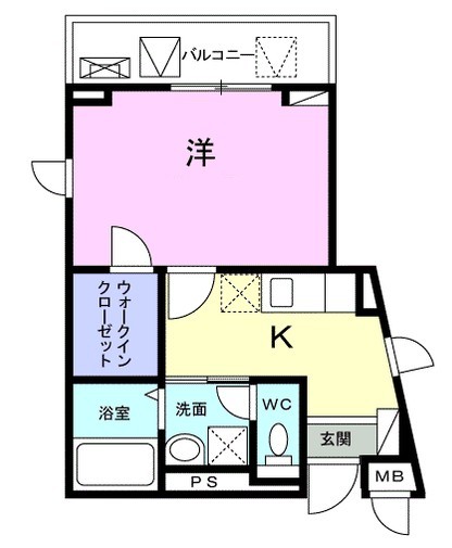 東急田園都市線 二子新地駅 徒歩10分 4階建 築6年の間取り写真