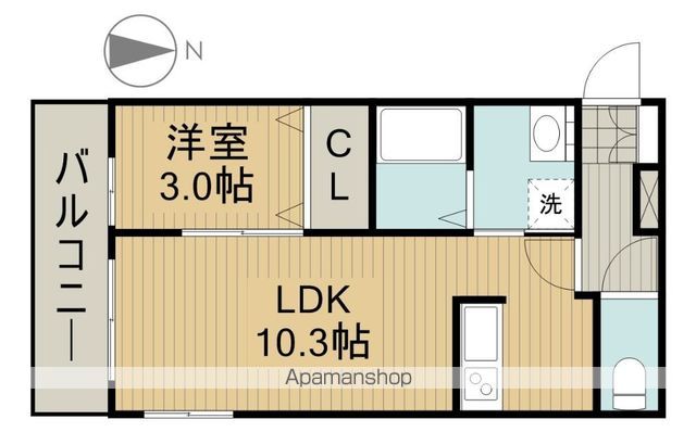 ＪＲ京浜東北線 田端駅 徒歩9分 3階建 築15年の間取り写真