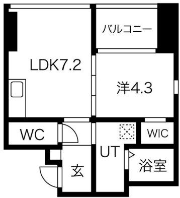 地下鉄七隈線 渡辺通駅 徒歩8分 10階建 築9年の間取り写真
