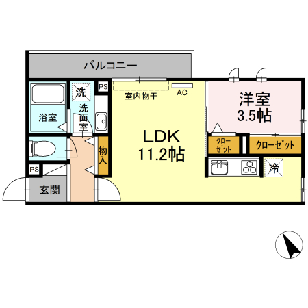 メイユール東丸の間取り写真