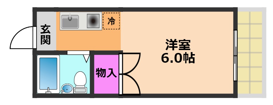 クローバーMオザキの間取り写真