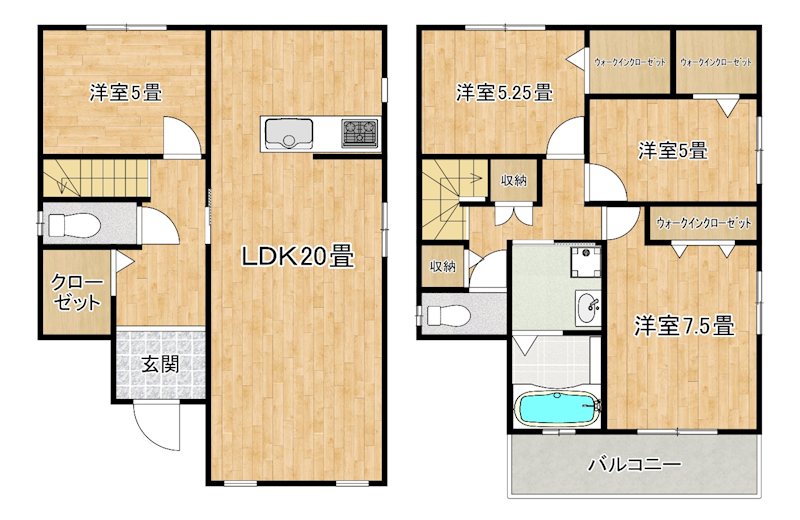 東豊中町一戸建ての間取り写真