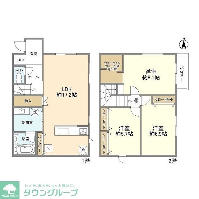 Popolare Uの間取り写真