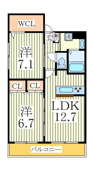 リセ ブローの間取り写真