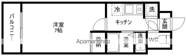 地下鉄箱崎線 中洲川端駅 徒歩3分 15階建 築20年の間取り写真