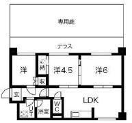 エルベコート東園田の間取り写真