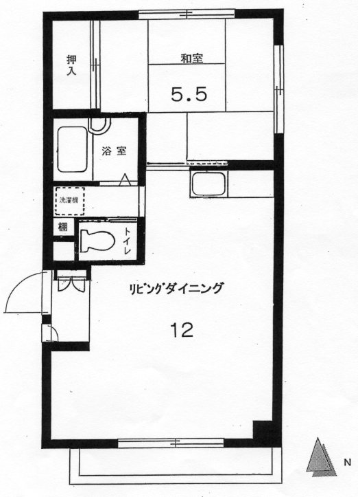 【葛飾区西新小岩のマンションの間取り】