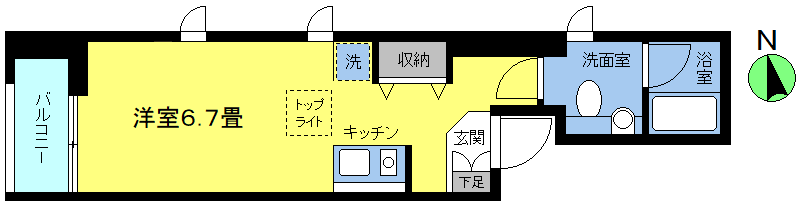 プティシャトー合田の間取り