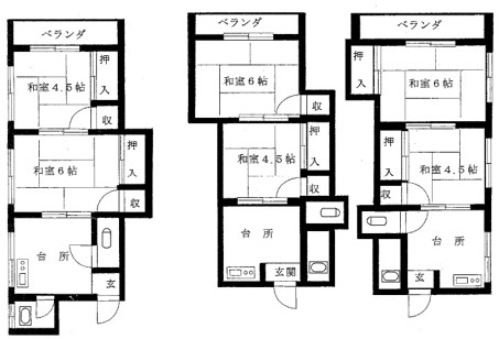 藤コーポの間取り