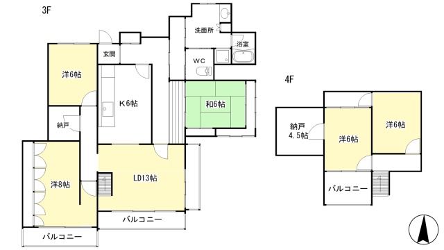 マンション大和の間取り