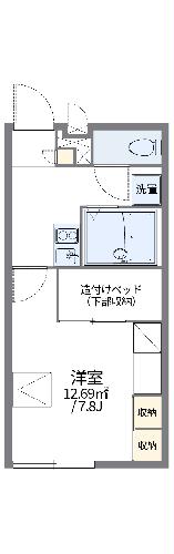 レオパレスピュアフルの間取り