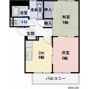 栗東市御園のアパートの間取り