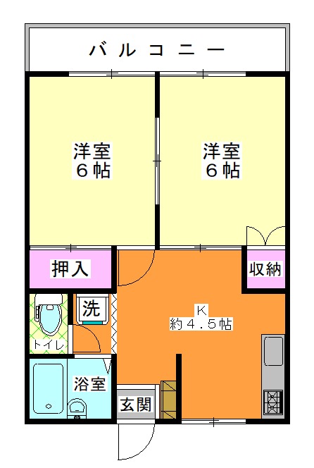 コーポアイリスの間取り