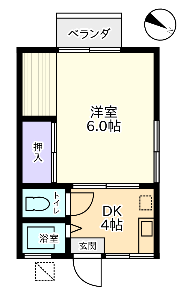 安西ハイツ_間取り_0