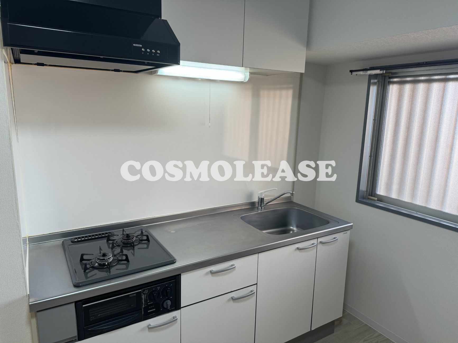 キッチン　床面全張替え　2口システム