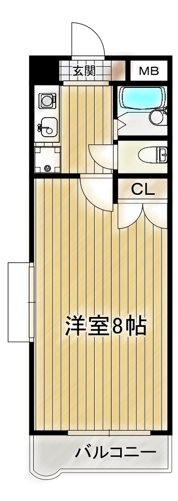 北九州市八幡西区千代ケ崎のマンションの間取り