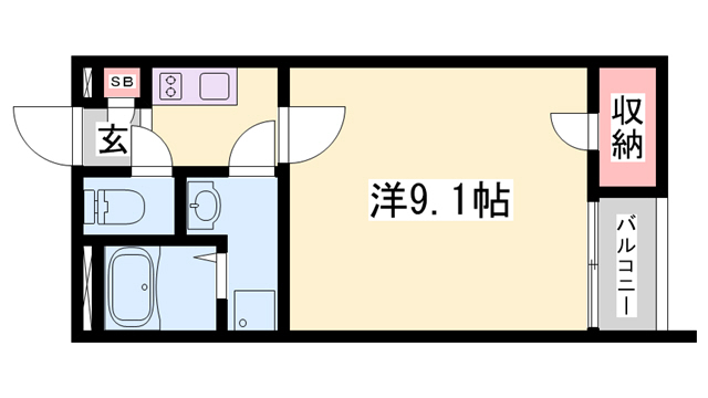 加東市藤田のアパートの間取り