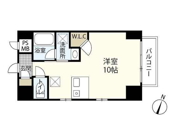 広島市中区銀山町のマンションの間取り