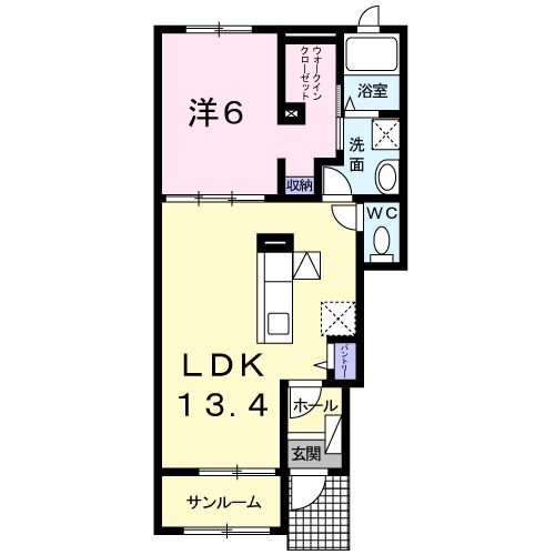 エクセレント中川原IIの間取り