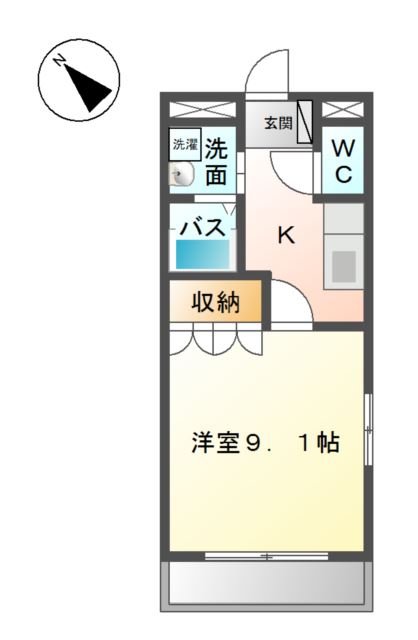 レコルテ東員の間取り