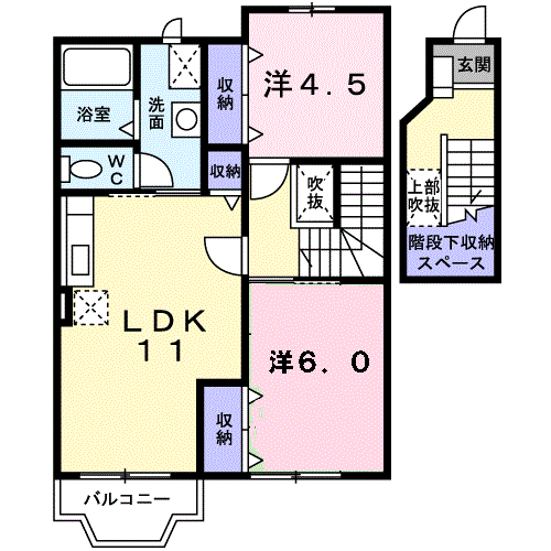 アーバン縄手　Cの間取り