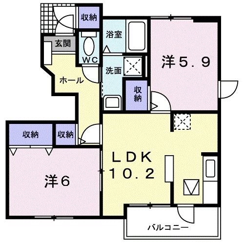 グリーンヴィレッジの間取り