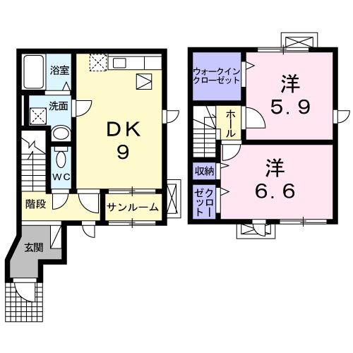 リアンメルヴェイユ　IIの間取り