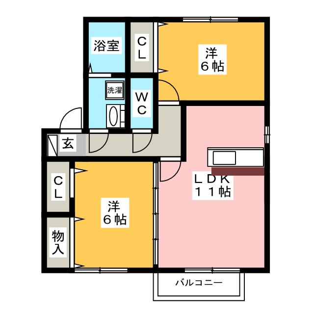 オレンジコーポの間取り